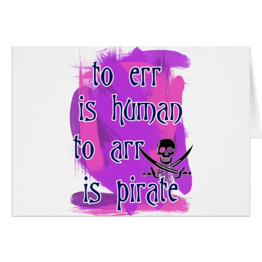 To Err is Human... (Front Horizontal)