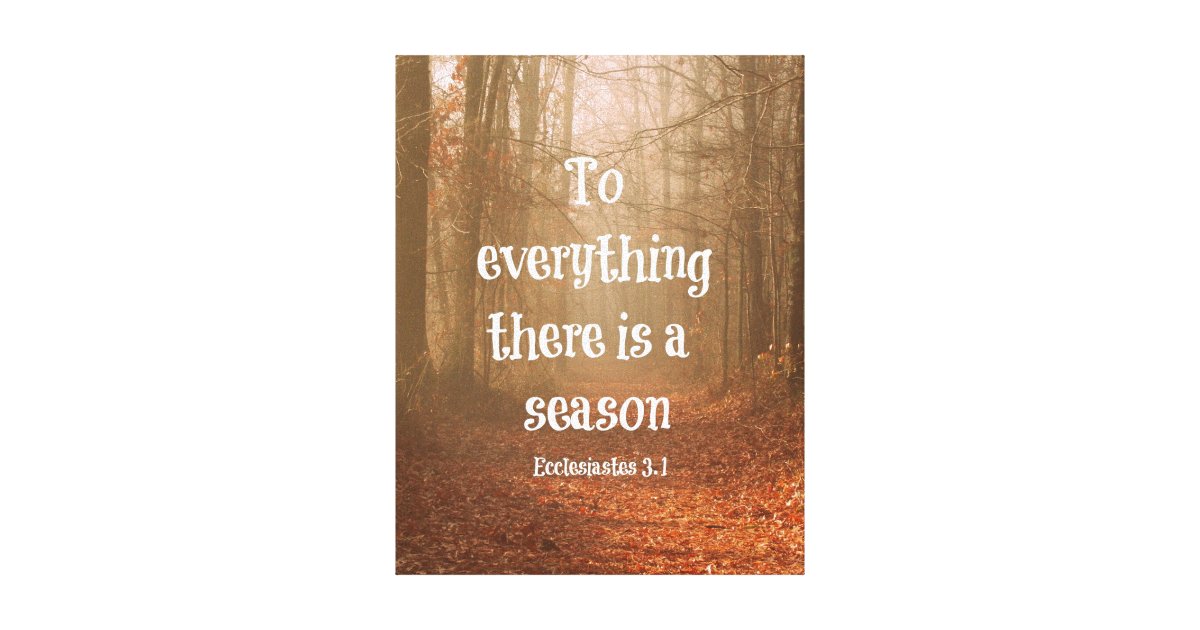 To Everything There Is A Season Bible Verse