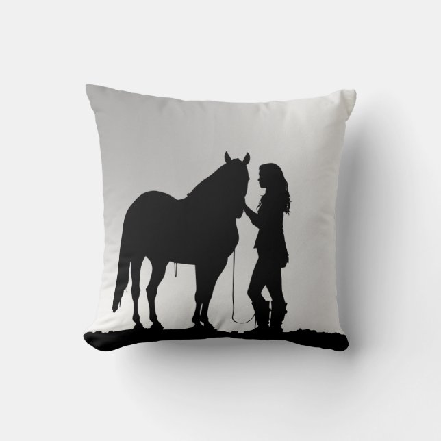 To Fly Without Wings just Ride a Horse  Throw Pillow (Front)