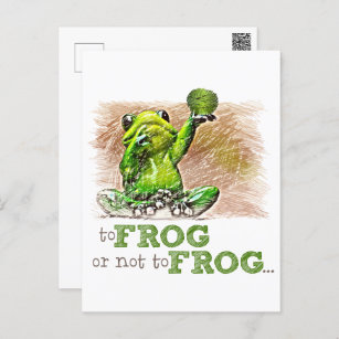 To Frog or Not to Frog ...  Postcard