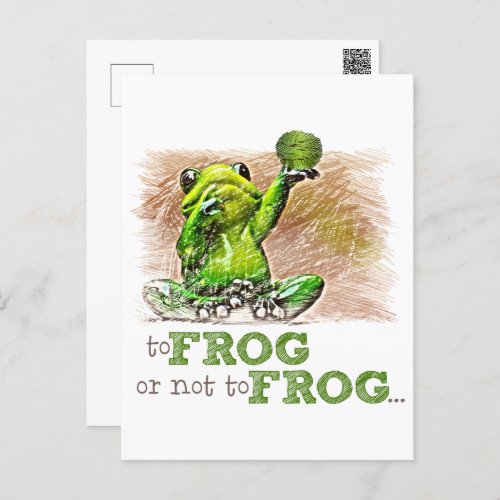 To Frog or Not to Frog   Postcard
