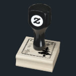 To From Christmas Tree Gift Tag Red Stamp<br><div class="desc">Use stamp as an alternative to holiday gift tags.</div>