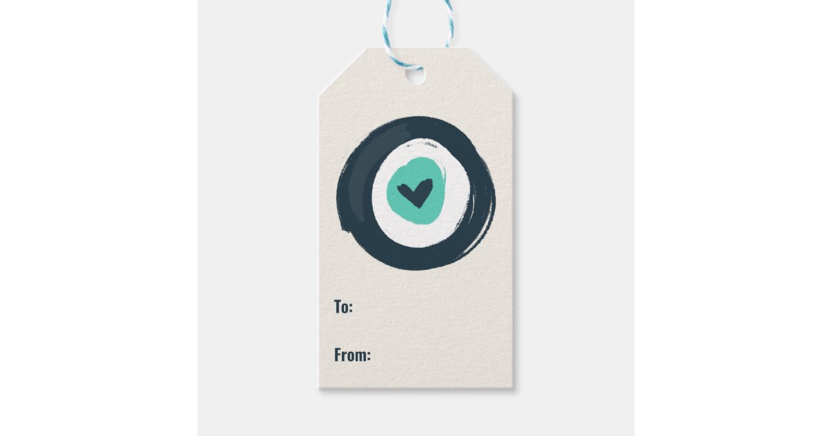 To From Cute Evil Greek Eye Gift Tags