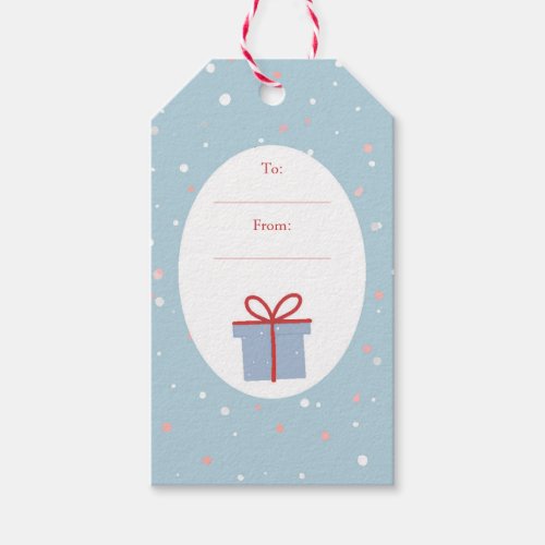 ToFrom Cute Holiday Gift Box Christmas Holiday Gift Tags