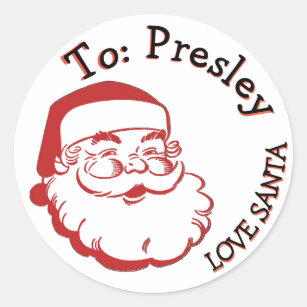 Christmas Tag Stickers | Zazzle