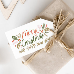 To/from Vintage Type Holly Berry Christmas Gift Tags