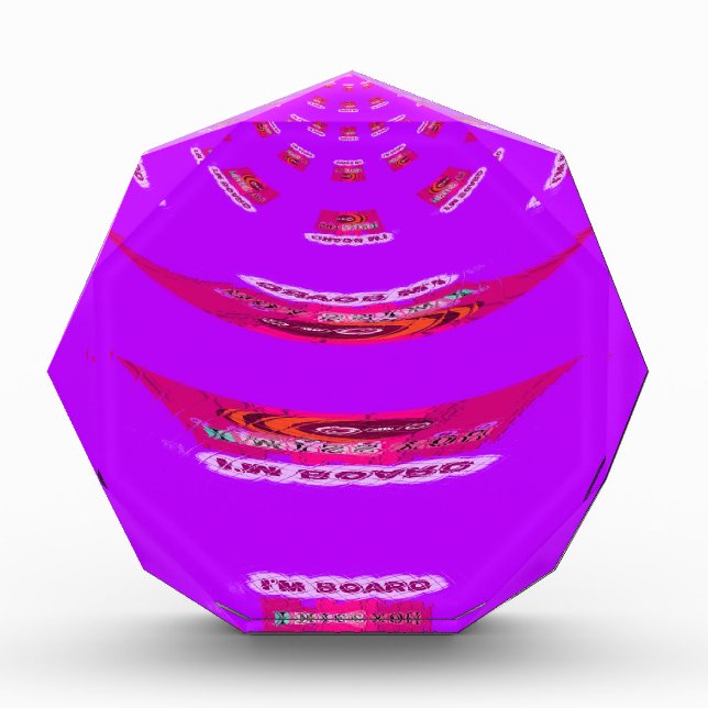 To Funny I Miss You I am Bored Acrylic Award (Front)