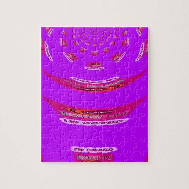 To Funny I Miss You I am Bored Jigsaw Puzzle (Vertical)