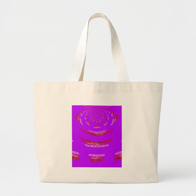 To Funny I Miss You I am Bored Large Tote Bag (Front)