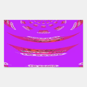 To Funny I Miss You I am Bored Rectangular Sticker