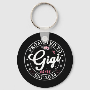 To Gigi Again Est 2024 Pregnancy Announcement Keychain