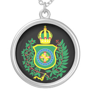 To glue Leafed the Silver with Imperial Blazon Plated Necklace