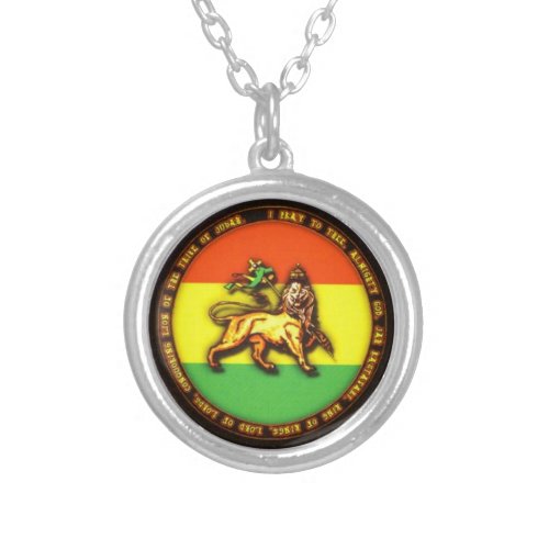 To glue Lion of Judah Silver Plated Necklace