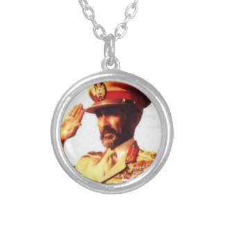 To glue Selassie Silver Plated Necklace