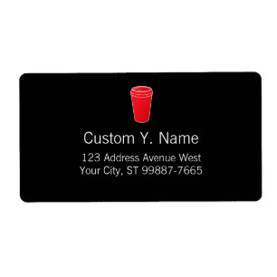 To Go Cup Red (Paper To-Go) Label