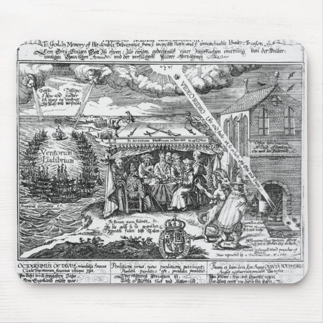 To God, in Memory of his Double Deliverance Mouse Pad (Front)