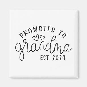 To Grandma Est 2024 New Grandma Mothers Day  Magnet