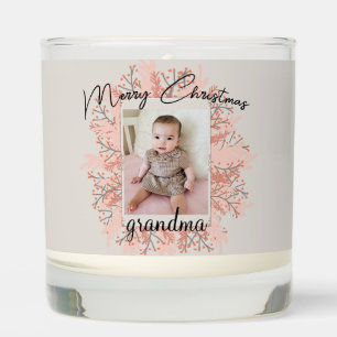 To Grandma from Grandkids Photo Scented Candle