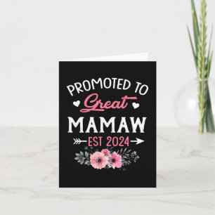 To Great Mamaw Est 2024 Flower  Card