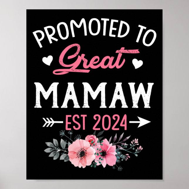 To Great Mamaw Est 2024 Flower  Poster (Front)