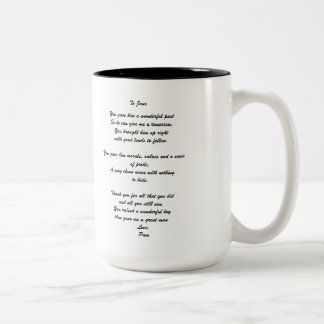 "To Groom's Parent" Personalized Mug