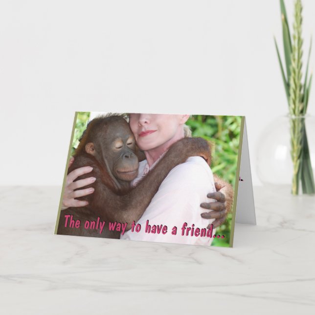 To Have a Friend Letterpress Thank You Card (Front)