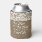 To Have and To Hold Mongram Burlap Wedding