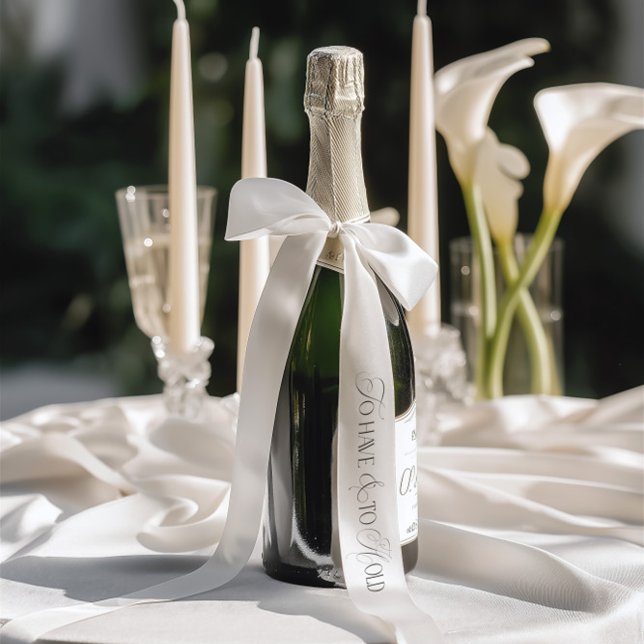 To Have and To Hold Single Inscription Wedding Satin Ribbon (To Have and To Hold Single Inscription Wedding Satin Ribbon)