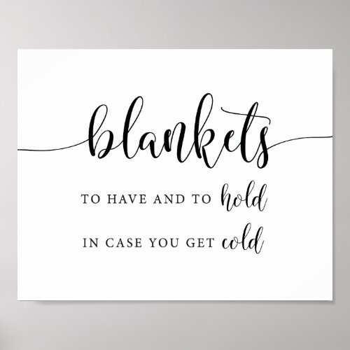 To Have And To Hold Wedding blankets Sign