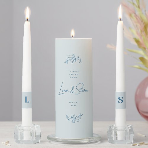 To Have and to Hold Wedding Unity Candle Set