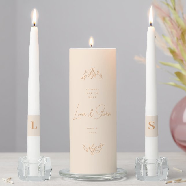To Have and to Hold Wedding Unity Candle Set (In Situ)