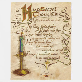 To Hear Secret Thoughts Fleece Blanket