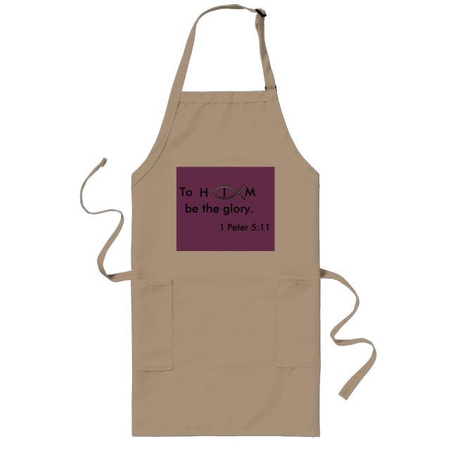 To Him be the glory Quote Apron (Front)