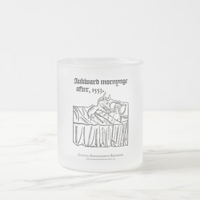 To his/her coy something frosted glass coffee mug (Center)