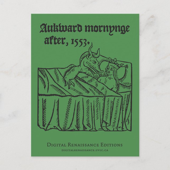 To His/Her Coy Something Postcard (Front)