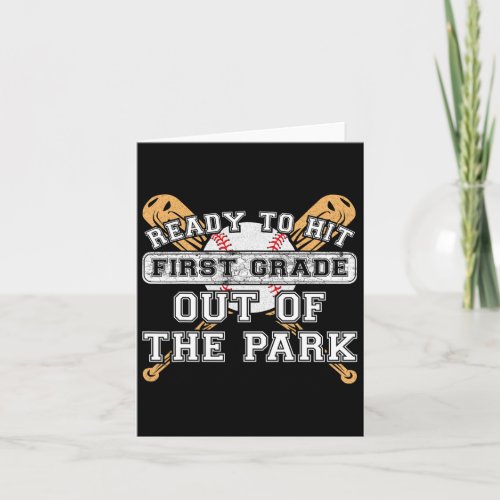 To Hit First Grade Out Of The Park _ Back To Schoo Card