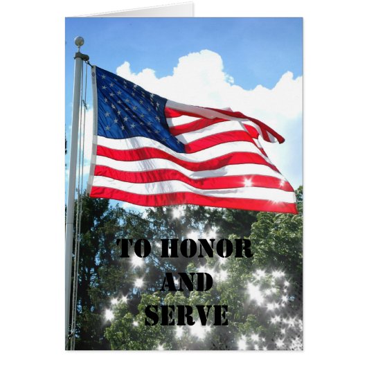 To Honor and Serve Cards (Front)