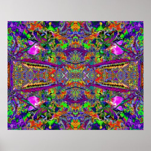 To India With Love Psychedelic Abstract Art Poster