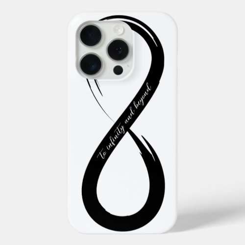 To Infinity And Beyond Brush Stroke Symbol iPhone 15 Pro Case