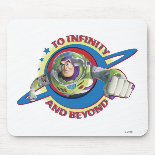 To Infinity and Beyond Logo Disney Mouse Pad (Front)