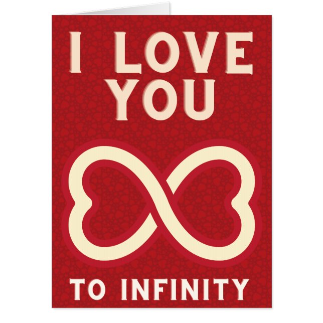 To Infinity & Beyond Giant Valentine Card (Front)