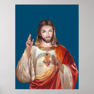 To Jesus through Mary Poster