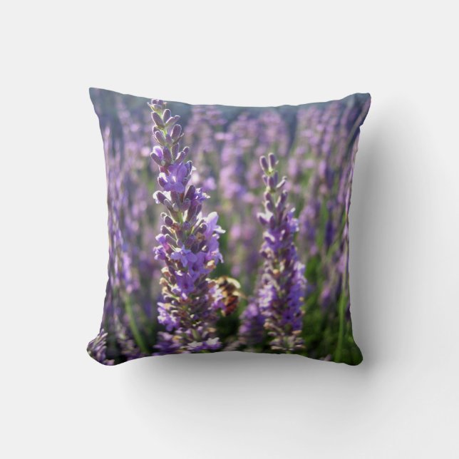 To kiss lavender throw pillow (Front)