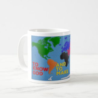 To Know God and to Make Him Known Felted World Coffee Mug