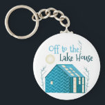 To Lake House Keychain<br><div class="desc">Vacationing at the bay is lots of fun. Take this fish to remember it always.</div>
