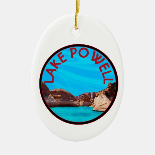 To Lake Powell Ceramic Ornament