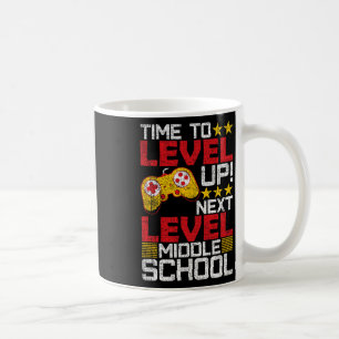 To Level Up Middle School Video Gamer Graduation Coffee Mug