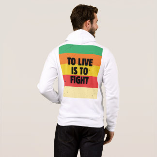 To Live Is To Fight - Retro Stripes Inspirational Hoodie