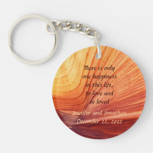 To Love and Be Loved Wedding Favor Keychain