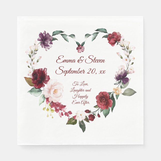 To Love and Laughter Napkins (Front)